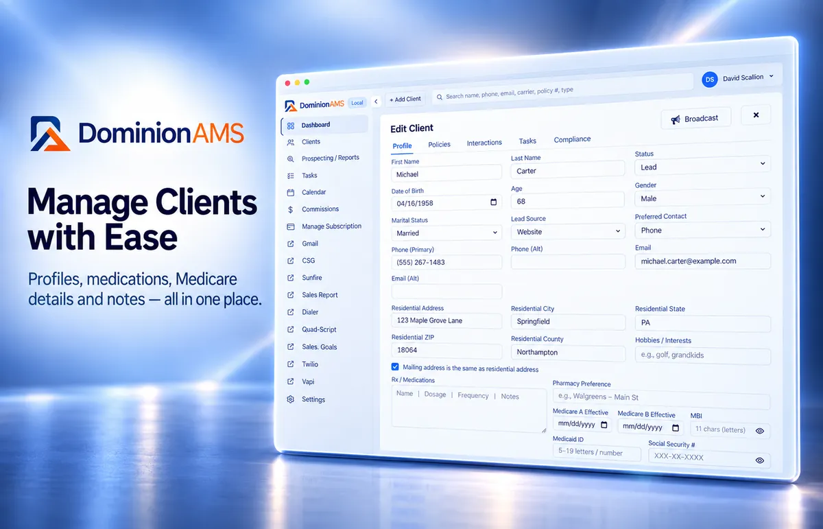 Manage Clients with Ease